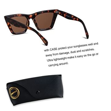 ANDWOOD Cat Eye Sunglasses Stylish Vintage UV Protection