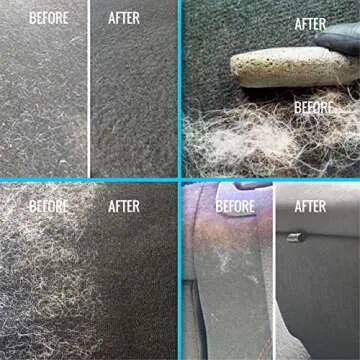 Elevate Essentials Pet Hair Stone for Car, Best Pet Hair Remover, Pet Hair Lifter, Pet Fur Remover, Pet Hair Cleaner, Lint Remover, Pet Stone Multi-Cleaner (2 Pack)