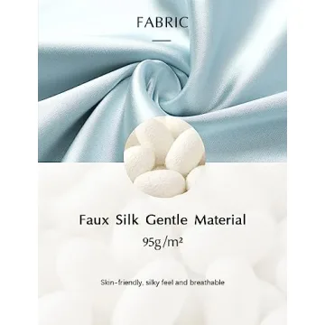 PRODESIGN Satin Kimono Robe Long Silky Bath Robe with Ostrich Feather Trim Sleepwear Wedding Bridesmaid Robe