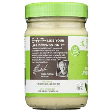 Primal Kitchen - Avocado Oil Mayo, Dairy Free, Whole30 and Paleo Approved, 12 Fl Oz (Pack of 2)