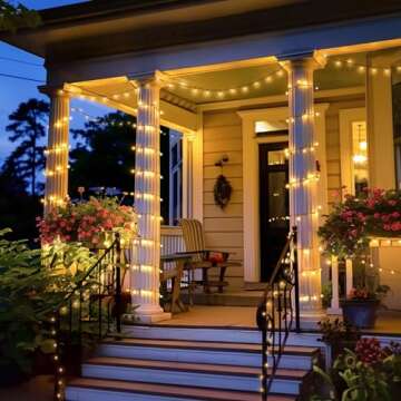 JMEXSUSS Solar String Lights - 151FT Outdoor Decor