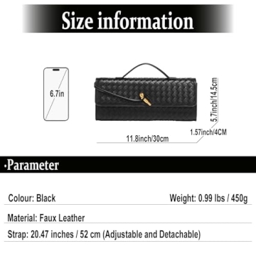 SCRILLE Evening Woven Handbag for Women - Chic Versatility