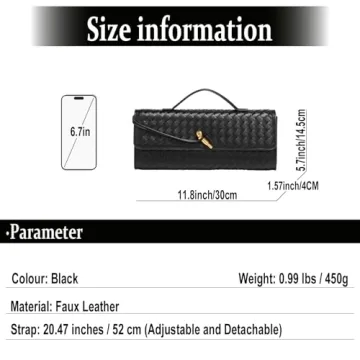 SCRILLE Evening Woven Handbag for Women - Chic Versatility