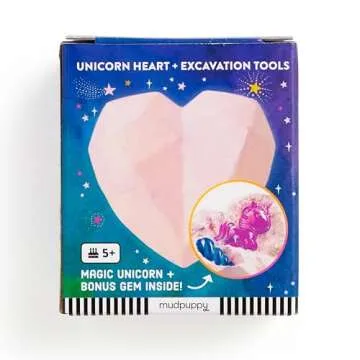 Mudpuppy Unicorn Dig! – Excavation Kit Including Hidden Unicorn in Gem and Plastic Chisel for Children Ages 5 and Up