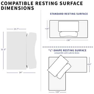 VIVO 32 inch Desk Converter, K Series, Height Adjustable Sit to Stand Riser, Dual Monitor and Laptop Workstation with Wide Keyboard Tray, White, DESK-V000KW