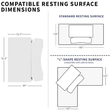 VIVO 32 inch Desk Converter, K Series, Height Adjustable Sit to Stand Riser, Dual Monitor and Laptop Workstation with Wide Keyboard Tray, White, DESK-V000KW