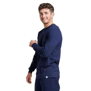 Russell Men's Long Sleeve Performance T-Shirt, Navy