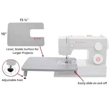 SINGER Gray Sewing Machines Extension Table for Heavy Duty Machines