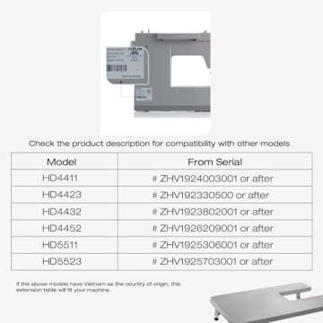 Professional Sewing Extension Table for SINGER Heavy Duty Machines