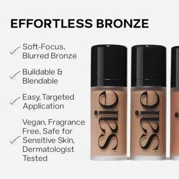 Saie Dew Bronze Liquid Bronzer - Effortless Sun-Kissed Glow