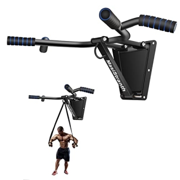 MasiStranth Multifunctional Wall Mounted Pull Up Bar, Foldable Chin Up Bar for Crossfit Training, Ho...