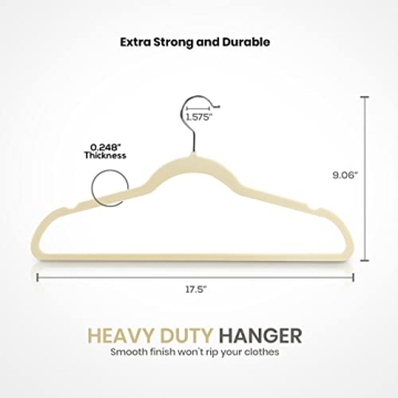 Utopia Home Velvet Hangers 30 Pack - Stylish Non-Slip Design