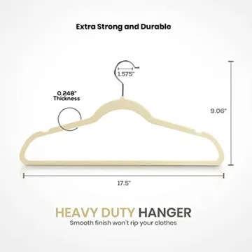 Utopia Home Velvet Hangers 30 Pack - Stylish Non-Slip Design