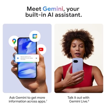 Google Pixel 9a Smartphone with AI Camera and Unlocked Features