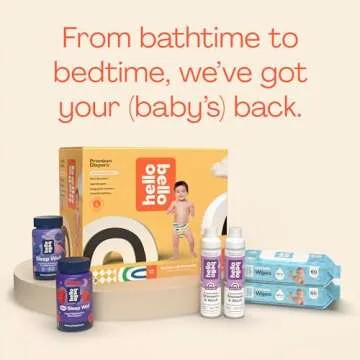 Hello Bello Premium Baby Diapers Size Newborn, 32 Count of Disposable, Extra-Absorbent, Hypoallergenic Baby Diapers with Snug and Comfort Fit, Sleepy Sloth