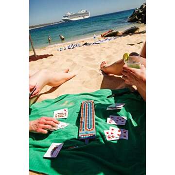 Outside Inside Backpack Cribbage Game for Camping and Travel, Lightweight and Foldable