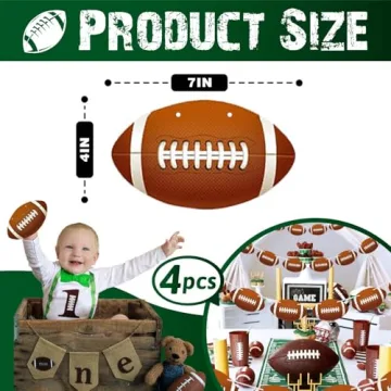 Football Party Decorations Banner 2026 Super Sports Theme Hanging Garland for Birthday Game Day Tail...