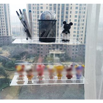 Durable 12-Inch Suction Cup Window Shelves for Plants