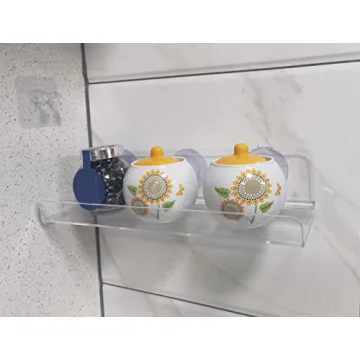 Durable 12-Inch Suction Cup Window Shelves for Plants