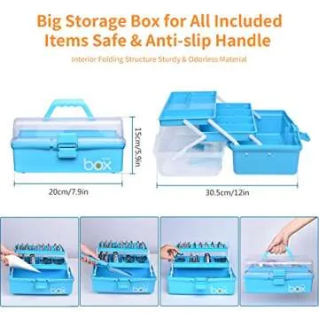 Cake Decorating Tools Supplies Kit: 236pcs Baking Accessories with Storage Case - Piping Bags and Icing Tips Set - Cupcake Cookie Frosting Fondant Bakery Set for Adults Beginners or Professional, Blue