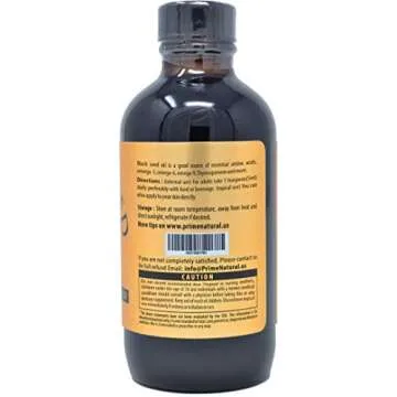 Organic Black Seed Oil 4oz - Cold Pressed Unrefined High Thymoquinone 1.7% USDA Certified - Turkish Origin Potent Nigella Sativa Liquid - Vegan Omega 3 6 9, Antioxidant Immune Boost Joints Skin Hair