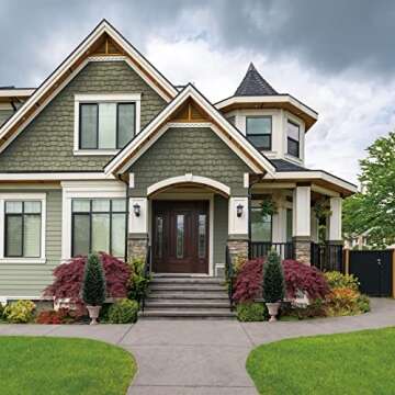 Artificial Topiary Tree 2-Set - Beautiful Realistic Faux Cedar Pines, 4 Feet Tall, UV Protection for Longer Life, 6" Wide Heavy Duty Pots for Outdoor & Indoor Decor