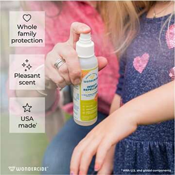 Wondercide - Mosquito, Tick, and Insect Repellent with Natural Essential Oils - DEET-Free Bug Spray and Killer - Safe for Family - Lemongrass 2-Pack of 4 oz Bottle