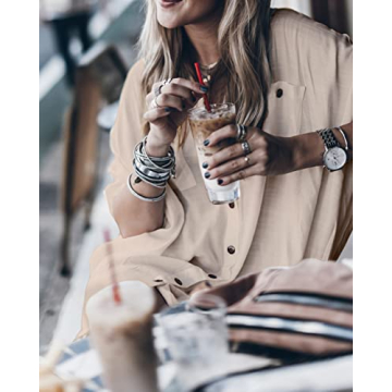 Women’s Silky Midi Dress Beach Cover Ups for Summer