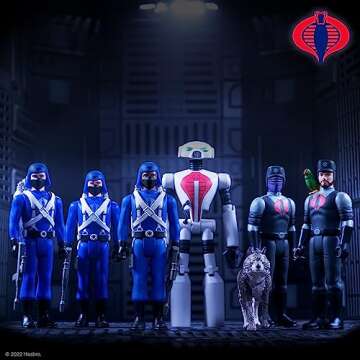 Super7 G.I. Joe Pyramid of Darkness Pack with Snake Eyes, Shipwreck, Snakelings, and Cobra Security Robot - (6-Pack) 3.75" GI Joe Action Figures with Accessories Collectibles and Retro Toys