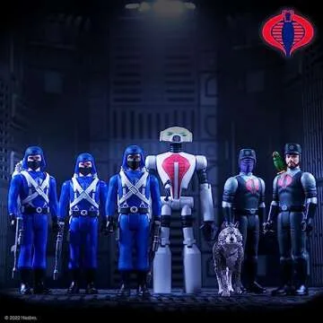 Super7 G.I. Joe Pyramid of Darkness Pack with Snake Eyes, Shipwreck, Snakelings, and Cobra Security Robot - (6-Pack) 3.75" GI Joe Action Figures with Accessories Collectibles and Retro Toys