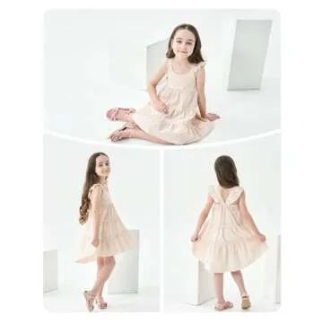 Hipea Toddler Baby Girl Dress Summer Ruffled Sleeveless