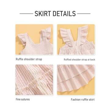 Hipea Toddler Baby Girl Dress Summer Ruffled Sleeveless