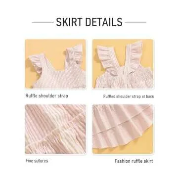 Hipea Toddler Baby Girl Dress Summer Ruffled Sleeveless