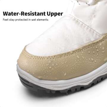 DREAM PAIRS Girls Snow Boots - Warm Cozy Anti-Slip Winter Footwear for Kids