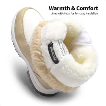 Stylish DREAM PAIRS Girls Snow Boots - Cozy & Water-Resistant