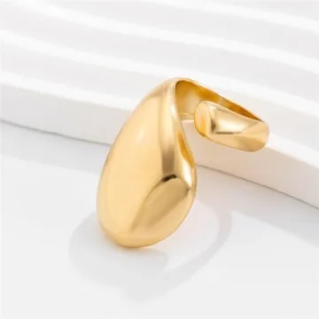 Rrdaily Chunky Gold Stacking Rings - Dainty Yet Durable