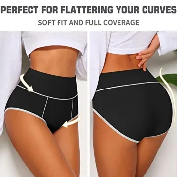Annenmy Plus Size Women’s High Waisted Briefs
