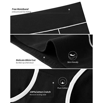 Annenmy Plus Size Women’s High Waisted Briefs