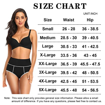 Annenmy Plus Size Women’s High Waisted Briefs