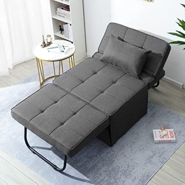 BIGSYY 4-in-1 Multi-Function Sofa Bed Convertible Ottoman