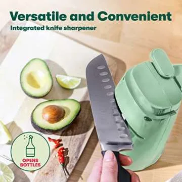 BELLA Electric Can Opener with Knife Sharpener and Storage