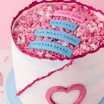 Sweets Indeed Sprinkles, Valentines Day Edible Sprinkle Mix, Heart Shapes, Perfect for Cake Decorations, Baking, Ice Cream, Cookies, Cupcake Topper, 4 ounces (Pretty in Pink)