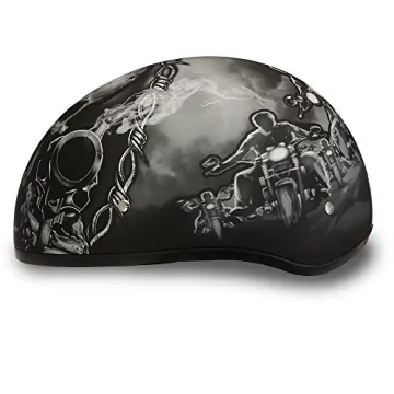 Daytona HELMETS Lightweight DOT Approved Half Helmet
