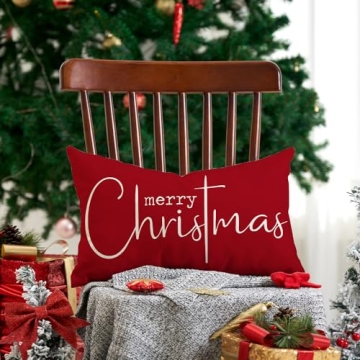 Allorry Merry Christmas Pillow Covers - Festive Home Decor