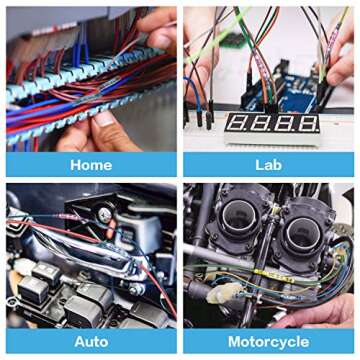 TICONN 60PCS Heat Shrink Butt Connectors for Waterproof Wiring