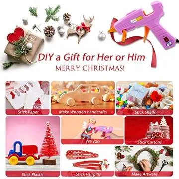 Liumai Hot Glue Gun Kit with 30 Glue Sticks for Crafting