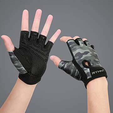 ZEROFIRE Workout Gloves for Women Men - Weight Lifting Gloves with Full Palm Protection & Extra Grip...