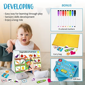 Interactive Busy Book for Toddlers | Montessori Learning Toy