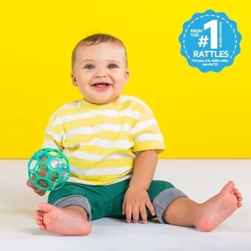 Bright Starts Oball Easy-Grasp Rattle Toy for Infants