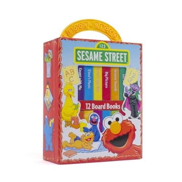 Sesame Street 12 Board Books for Early Readers and Fun